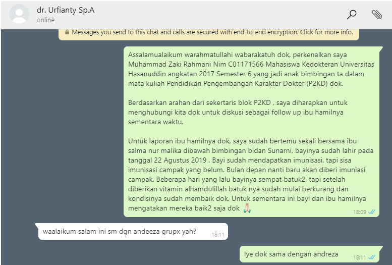 Online Report : Follow up Status Quo ke Pembimbing